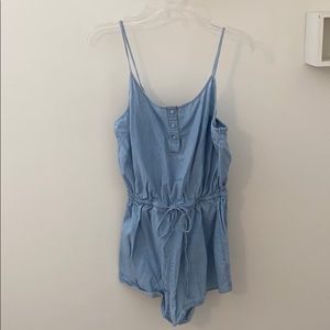 Denim romper